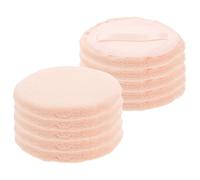 ULTECHNOVO 10 pezzi Puff Rotondi in Cotone Morbidi e Confortevoli per Trucco Viso Accessori Makeup per Polvere Compatta e Polvere Libera