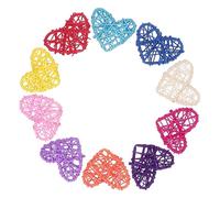 ULTECHNOVO 10 Pezzi Sfere Rattan Colorate Decorazioni Eco Friendly per e Matrimoni Riutilizzabili e Resistenti Idee per e Regali