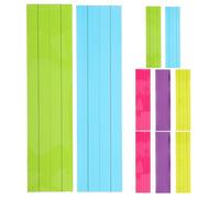 ULTECHNOVO 10 Pezzi Strip Educative Non Magnetiche per Insegnanti Lavagna Cancellabile Secco con Quattro e Tre Righe Colori Misti per Gestione Lezioni e Apprendimento Classroom