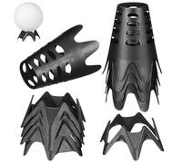 ULTECHNOVO 10 Pezzi Tee da Golf in Plastica Tee Golf Supporto Pallina Leggero e Riutilizzabile Polipropilene Nero