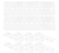 ULTECHNOVO 10 pezzi Termoprotettore Capelli per Extension Scudo Protettivo in PVC Multibuchi Strumento Leggero e Resistente per Applicazione Precisa e Duratura