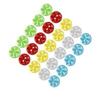 ULTECHNOVO 100 Pezzi Bottoni in Resina Rotondi con Doppio Foro e Motivo Fiore Sei Pétali Leggeri e Resistenti per Cucito e Progetti DIY su Cardigan Cappotti e Artigianato