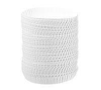 ULTECHNOVO 100 Pezzi Coperchio della tazza di carta monouso Accessori per bevande all'ingrosso Coperta calda tazza di carta con coperchio coperta-bianco