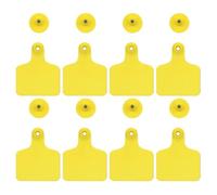 ULTECHNOVO 100 Pezzi Etichette Gestione in Auricolari Giallo Rame per Tpu Bovini e Flessibili e Risparmio di Lavoro Informazioni Animali per Allevamenti e Fattorie