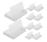 ULTECHNOVO 10pcs Custodia Vintage per Cassette in Plastica Trasparente Organizer per Audiocassette Scatola Portaoggetti per Registrazione Vocale Finitura Archiviazione Efficiente