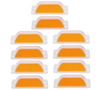 ULTECHNOVO 10pezzi Delineatori Riflettenti Per Indicatori Per Strade e Autostrade Per Giallo