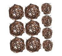 ULTECHNOVO 10pezzi Palline Decorative di Vite in Rattan da Appendere per Albero di Natale Decorazioni Sospese per Bar