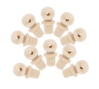 ULTECHNOVO 10pezzi Tappi in Legno Per Bottiglie Terminali in Legno Grezzo Per Progetti Da Te Mobili e Decorazioni Design Liscio e Facile Da Usare