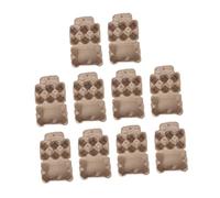 ULTECHNOVO 10pezzi Vassoio Portauova in Fibra Di Carta Distributore Di Uova Contenitore Per Uova Organizzatore Per Da Tazze Materiale Sicuro Durevole Ed Ecologico Per Frigorifero