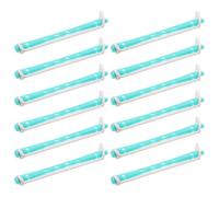 ULTECHNOVO 12 Bigodini per Permanente senza Calore in Plastica, Bigodini per Chioma Lunghi e Corti, Arricciacapelli Portatili Leggeri per Uso Domestico e Viaggi