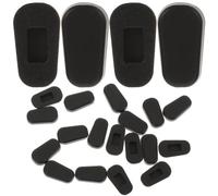 ULTECHNOVO 12 Paia Naselli per Occhiali Nero Antiscivolo in Silicone | Comodi e Morbidi, Riducono Peso Sul Naso, Adatti a Montature, Confezione Pratica