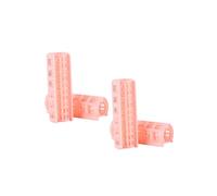 ULTECHNOVO 12 Pezzi Bigodini in Plastica Rosa per Chioma Donne e Ragazze, Leggeri e Portatili, per Acconciature a Onde in Salone di Parrucchiere e Uso Domestico Colore Casuale