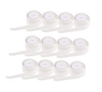 ULTECHNOVO 12 Pezzi Nastro Grip per Racchette Tennis e Pickleball Bianco Assorbente Sudore Sottile e Flessibile Antiscivolo per Tennis Squash e Racketball