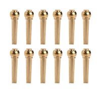 ULTECHNOVO 12 Pezzi Pioli per Chitarra in Ottone Oro per Chitarra Acustica Facili da Installare e Utili per Accordare Accessori per Riparazione
