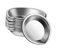 ULTECHNOVO 12 Pezzi Tavolozze per Miscelazione Colori in Acciaio Palette Pittura Compatta e Portatile per Acquerelli Aerografo e Modellismo Strumento Professionale per Artisti e Hobbisti