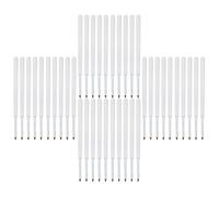 ULTECHNOVO 120 Pezzi Ricarica Penna Sfera Bianca Capacità Grande Linee Nitide e Resistenti al Macchia, Materiale Plastico, Design Minimalista per Casa e Scuola