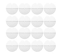 ULTECHNOVO 120pezzi Cuscinetto per Extension Scudo Protettivo per Capelli Distanziatore Isolante Termico con Scala Accessori per Installazione Extension Cuscinetti in Plastica per Colla