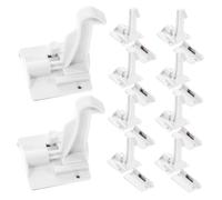 ULTECHNOVO 12pezzi Serratura Invisibile Per Armadietto Chiusure Sicurezza Per Ragazzo Ragazza Ragazza Per Cassetti e Installazione Adesivo Durevole Per Proteggere Mobili Piccoli