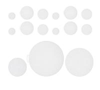 ULTECHNOVO 15 Fogli di Tela di Plastica Rotondi per Ricamo e Uncinetto, Materiale Versatile e Facile da Modellare, per Progetti di Borse all'Uncinetto Fai da Te