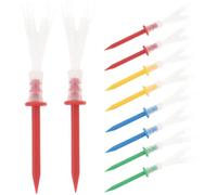 ULTECHNOVO 16 Pezzi Tee da Golf Tee da Golf Resistenti in Plastica per Maggiore Distanza e Precisione Colore Casuale per Colpi Dritti per Partite
