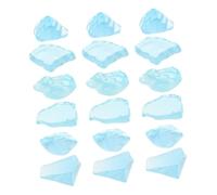 ULTECHNOVO 18 Pollici Decorazioni del ghiacciaio Figurine Iceberg in Miniatura Ornamenti di Iceberg sottomarini Mini figurina Iceberg Decorazioni per acquari Piccoli Resina Sky-Blue