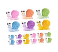 ULTECHNOVO 18 Pollici Miniature Luminescent Snail Figurines Resin Glow The Dark Accessories For Fairy Moss Landscape And Plant Pot Decoration