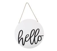 ULTECHNOVO 1pezzi Ciondolo in Fatto Mano Decorazione da Appendere Ciondolo Lettere Semplice per Cartello Benvenuto