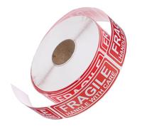 ULTECHNOVO 1rotolo Etichette Fragile Maneggiare Con Adesivi Per Spedizione e Imballaggio Fragile Confezione Da Rimuovibili e Resistente Avvertenza Per Sicurezza Durante Trasporto