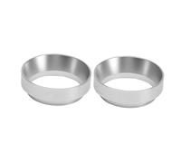 ULTECHNOVO 2 pezzi Anello Dosatore Caffè in Alluminio Imbuto Dosatore Espresso con Distribuzione Precisa e Montaggio Rapido Accessorio per Portafiltri Macchine da Caffè