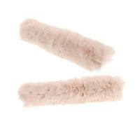 ULTECHNOVO 2 Pezzi Cinghia per Borsa in Peluche Morbido con Zip Imbottitura Tracolla Neoprene Comfort Copri Manici Borsa Donna Doppio Manico per Viaggi e Uso Quotidiano