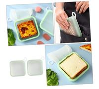 ULTECHNOVO 2 Pezzi Contenitori Sandwich Riutilizzabili con Appeso Scatola Toast per Alimenti Pranzo per Cucina e Outdoor