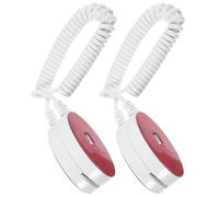 ULTECHNOVO 2 Pezzi Cordino Plastica Retrattile in Telecomando per Anti-smarrimento e Bianco Gancio Adesivo Facile da Usare Telefono e Tablet in Ambienti come Showroom e Ristorante