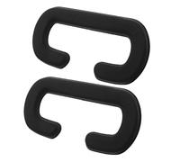ULTECHNOVO 2 Pezzi Cuscino Sostitutivo per Visiera di Realtà Virtuale in Pelle Pu e Spugna Ergonomico Nero con Adattamento Preciso per Diverse Forme del Viso
