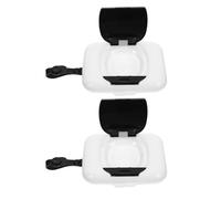 ULTECHNOVO 2 Pezzi Dispenser Portatile per Salviette Umidificate in Pp e Silicone Resistente, Design Pratico e Moderno, per Ufficio e Viaggi di Sospensione su Tavoli