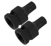 ULTECHNOVO 2 Pezzi Estrattore Spline Tripla Quadra Attrezzo Smontaggio Pinza Freno Compatto Manico Ergonomico Antistress per Rimozione Viti Pinza Freno Facile e Resistente