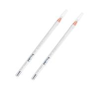 ULTECHNOVO 2 pezzi Matita Sopracciglia Bianco Lying Silkworm Pen per Trucco Preciso e Duraturo Penna Eyeliner e Highlighter Facile da Usare e Resistente Sudore e Sbavature