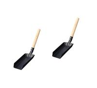 ULTECHNOVO 2 Pezzi pala da giardinaggio pale vegetali vanga pala a mano pala per rimozione cenere pala da per cenere piazza pala da pale portatili di legno Black
