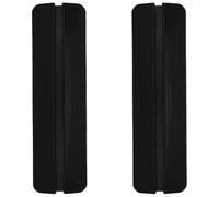 ULTECHNOVO 2 Pezzi Piedini di Supporto per Cancello per Animali, Pp Nero | Soglia di Porta e Cancelli Configurabili, Montaggio Rapido, Transizione Fluida, Facile da Rimuovere