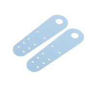 ULTECHNOVO 2 Pezzi Protezione per Dita dei Piedi in Pelle Pu Blu per Scarpe Roller Skate Forma Sagomata Precisa e Protezione da Collisione, per Giovani Pattinatori