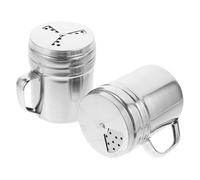 ULTECHNOVO 2 pezzi Spargisale e in Acciaio Inossidabile con Contenitori per Spezie in Barattoli per Condimenti Multipli e Barbecue Outdoor
