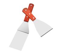 ULTECHNOVO 2 pezzi Spatola Acciaio Inossidabile con Ergonomico e Antiscivolo per Steak e Utensili Scottatura Facile da e