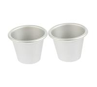 ULTECHNOVO 2 Pezzi Stampi Rotondi per Cupcake e Budino Teglia Antiaderente per Muffin da Utensile da Forno per Dolci Facile da e Adatto Casa e