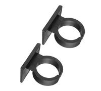 ULTECHNOVO 2 pezzi Supporti per Microfono in Plastica Nera con Adesivo Posteriore Clip Microfono Riutilizzabili Resistenti e Leggere per Ufficio Scuola e Teatro