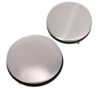 ULTECHNOVO 2 Pezzi Tappi per Foro Lavello Cucina in Metallo, Copertura Decorativa per Foro Rubinetto Lavandino, Tappo Copriforo 35-45mm per Cucina, Ristorante, Hotel