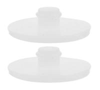 ULTECHNOVO 2 Pezzi Tappo per Bottiglia in Silicone Bianco, Tappo di Ricambio, Anti-Perdita, Facile da Installare, per Borraccia e Water Jug a Bocca Larga