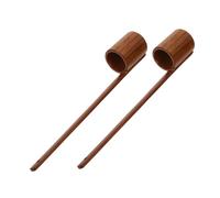 ULTECHNOVO 2 Pezzi Wooden Wine Pouring Ladle With Long Handle Flat Bottom Measuring Scoop For Oil Soy Sauce Vinegar And Beer Rustic Kitchen Tool For Precise Serving