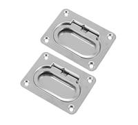 ULTECHNOVO 2 Set Maniglia Incasso in Acciaio Inossidabile Maniglia Anello Ergonomica per Boccaporto e Armadietto Resistente alla Corrosione per Accessori Nautici e Yacht