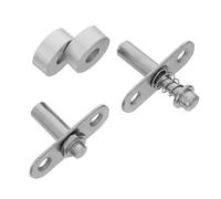 ULTECHNOVO 2 Set Perno di Rotazione in Metallo Argento Molla Integrata e Cuscinetti a Sfera per Divisori Ambienti Interni e Pannelli Decorativi, Meccanismo di Piegatura Fluido per Uffici