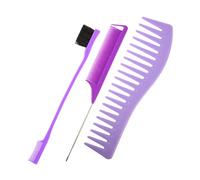 ULTECHNOVO 2 set Pz di Pettini per Parrucchiere per Acconciature con Punta e Testa Doppia Pettini per Styling e Taglio Capelli Delicati Adatti Uso Professionale e Domestico