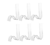 ULTECHNOVO 2 Set Supporto Scarpe Acrilico Trasparente S Forma Set Per Sandali E Scarpe Con Espositore Per Ingresso Negozi E Casa 3 Pezzi * 2